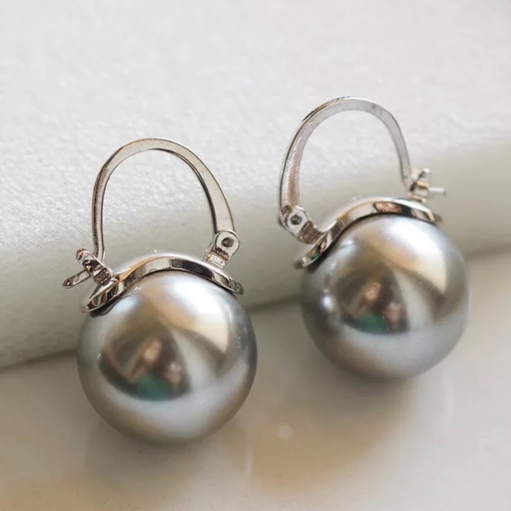 Kate Spade earrings silver pearl earrings